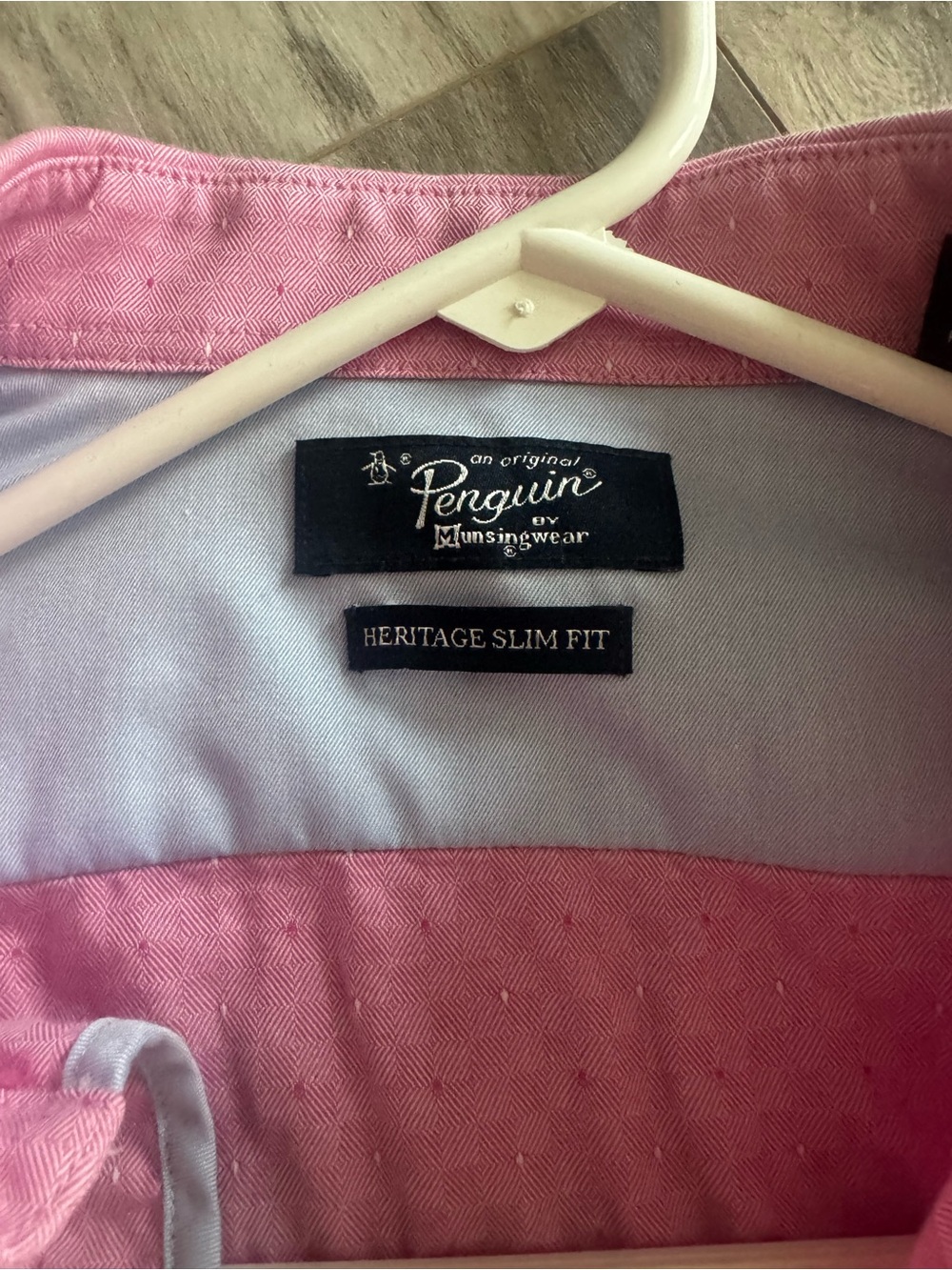 Original Penguin Pink Heritage Slim Fit Dress Shirt